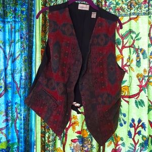 London Fog southwestern print vest
